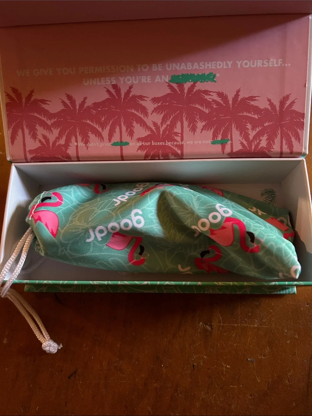 White Case with Teal Logo - Protective Eyewear Box
